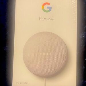 Google Nest Mini. Brand new in box. 2nd generation. Never opened.